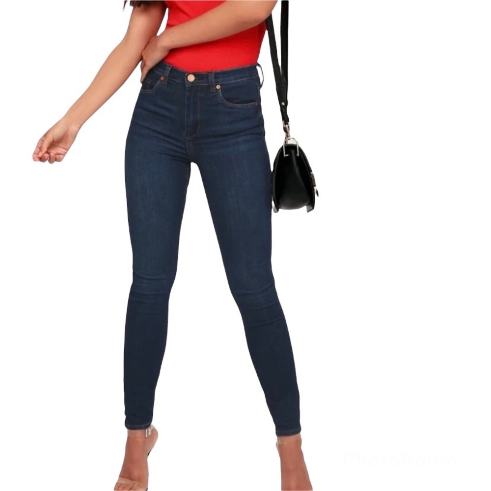 Blank NYC High Waist Skinny Jeans Dark Wash Sz 30